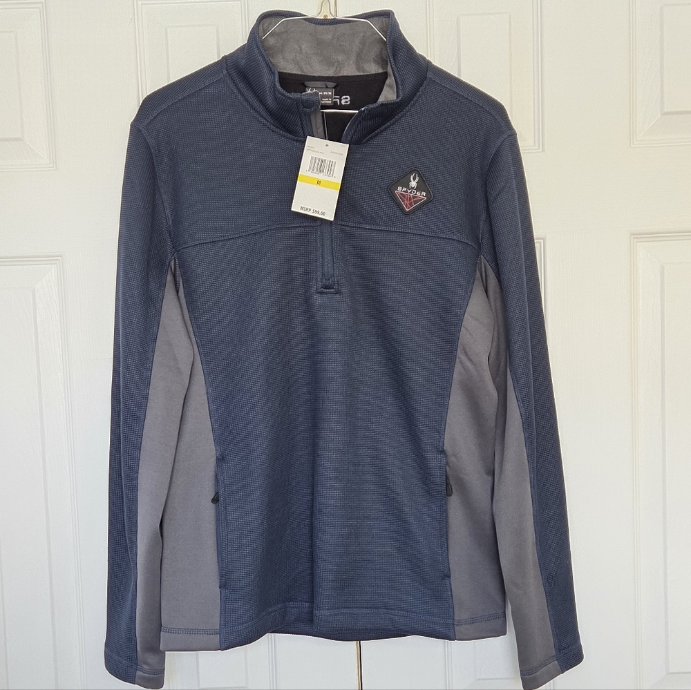 SPYDER OUTBOUND FRONTIER 1/4 ZIP PULLOVER ATHLETIC JACKET